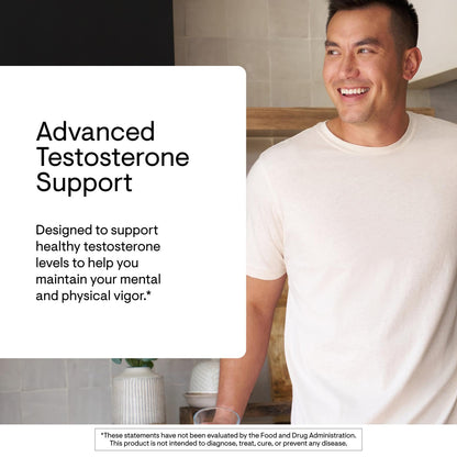 THORNE - Advanced Testosterone Support - Men's Health Supplement - Supports Healthy Testosterone Levels & Muscle Fatigue* - with Ashwagandha, Shilajit & Zinc - Gluten, Dairy & Soy-Free - 30 Servings THORNEBuy Supplements Australia