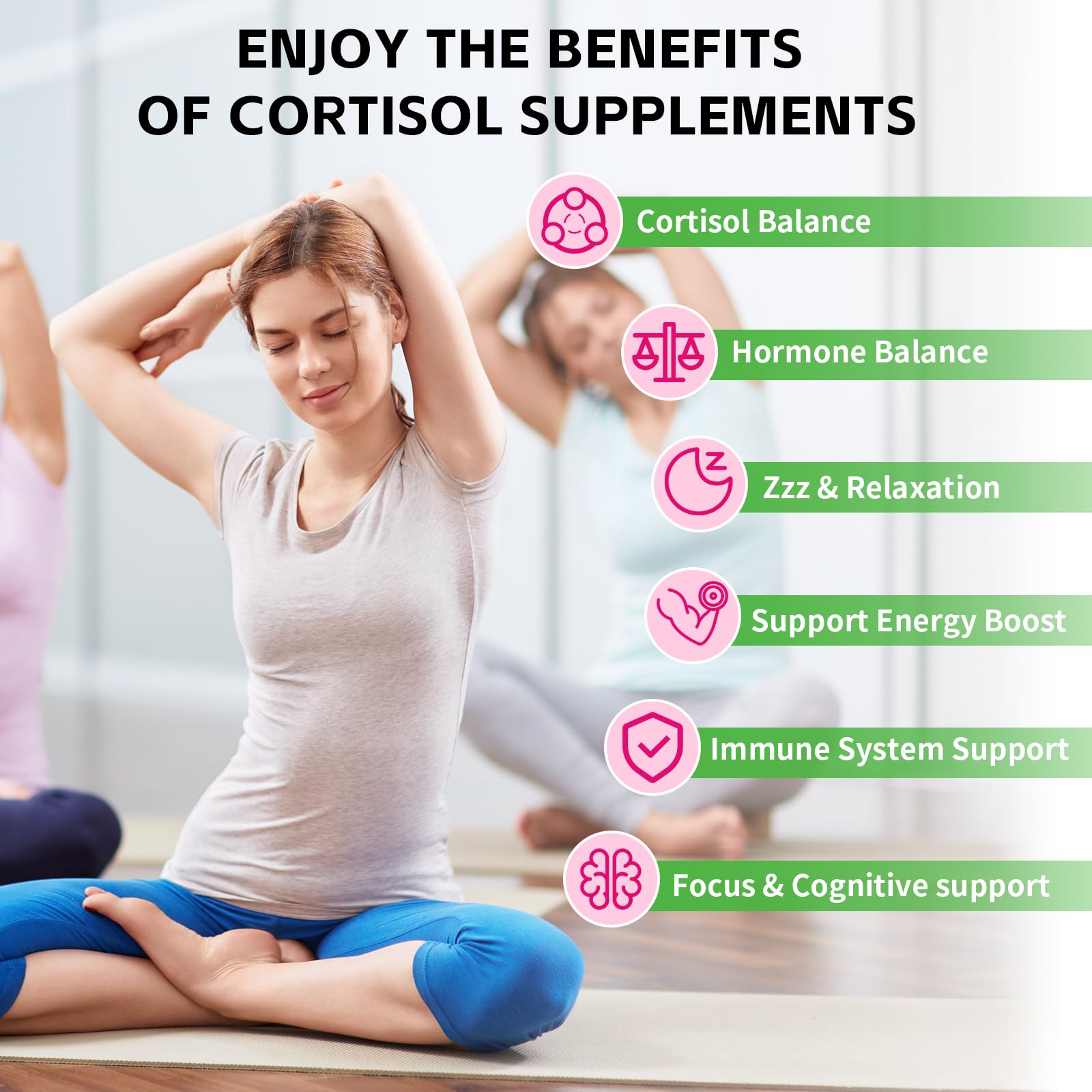 YXSW Cortisol Supplements Gummies for Women Sugar-Free Cortisol Gummies with Magnesium Glycinate Ashwagandha Rhodiola Rose for Relaxation, Focus, Zzz Support, Raspberry Flavor, 60 Count YXSWBuy Supplements Australia
