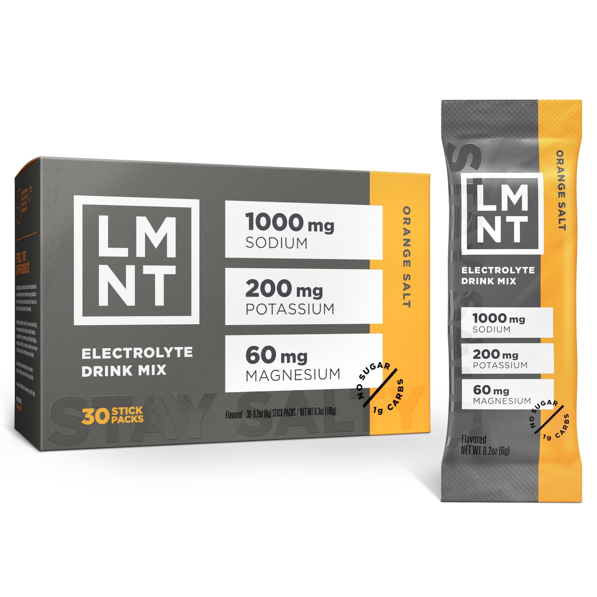 LMNT Zero Sugar Electrolytes - Orange Salt | Drink Mix | 30-Count Drink LMNTBuy Supplements Australia