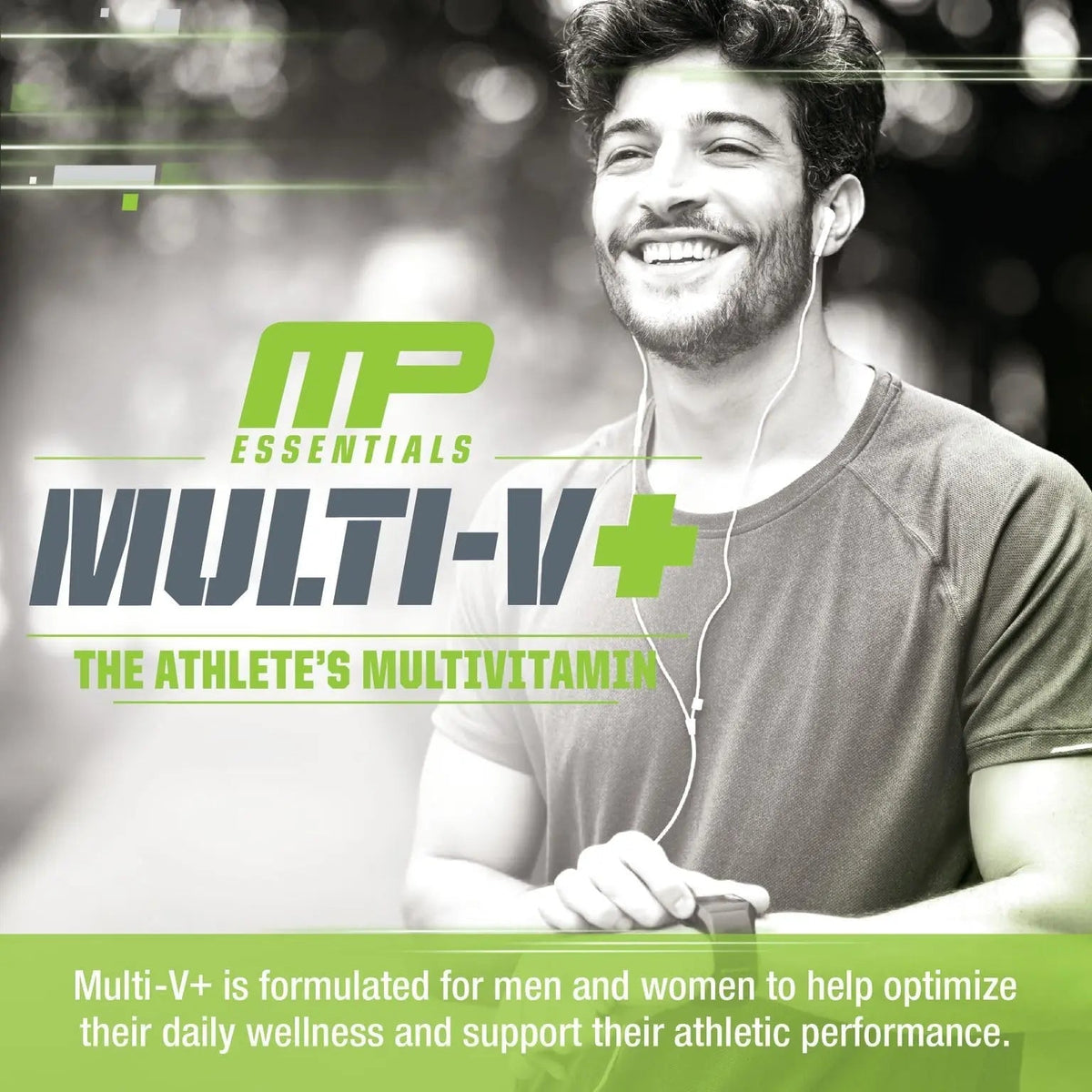 Muscle Pharm Essentials Multi-V+, The Athlete's Multi-Vitamin, Enhanced Energy, Performance & Immune Health, Daily Multivitamin for Men & Women Muscle Pharm