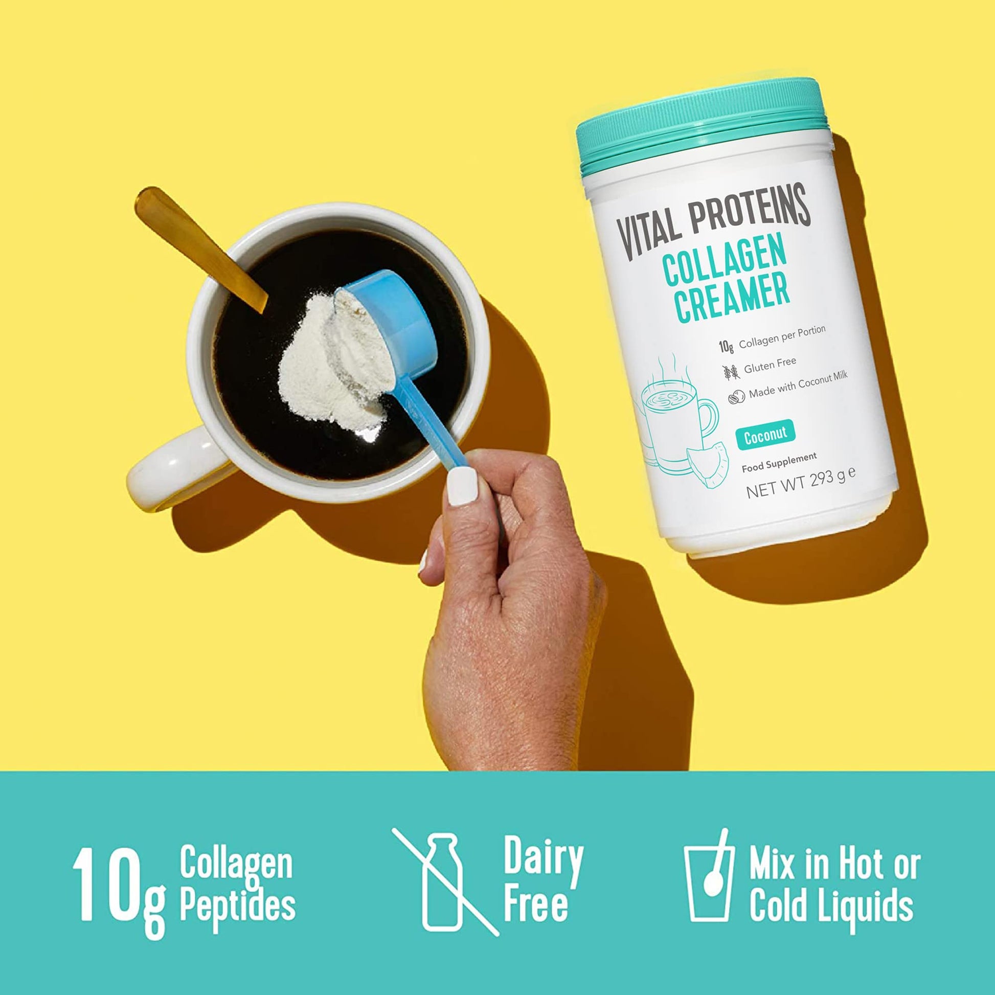 Vital Proteins Collagen Coffee Creamer, No Dairy & Low Sugar Powder with Collagen VITAL PROTEINSBuy Supplements Australia
