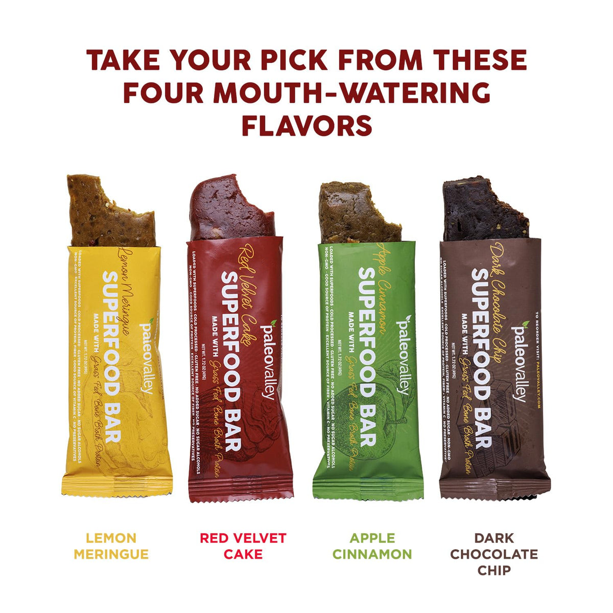 Paleovalley Superfood Bars – Red Velvet– 10 Pack – 9g Protein per Bar – Gluten-Free, Grain-Free, Paleo, Non-GMO – On-the-Go Snack PaleovalleyBuy Supplements Australia