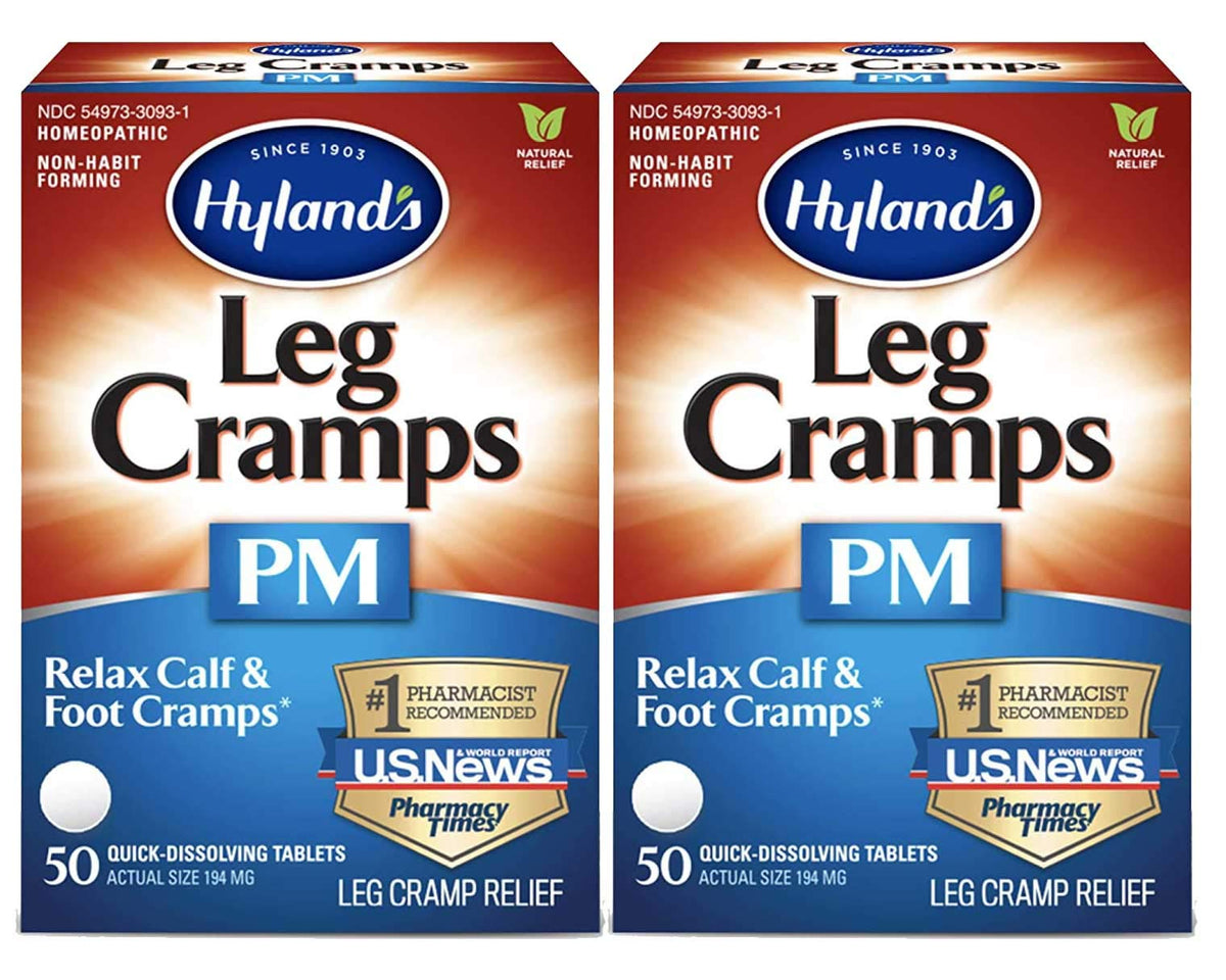Hyland's Leg Cramps PM Tablets 50 ea 50 Count (Pack of 2) Hyland'sBuy Supplements Australia