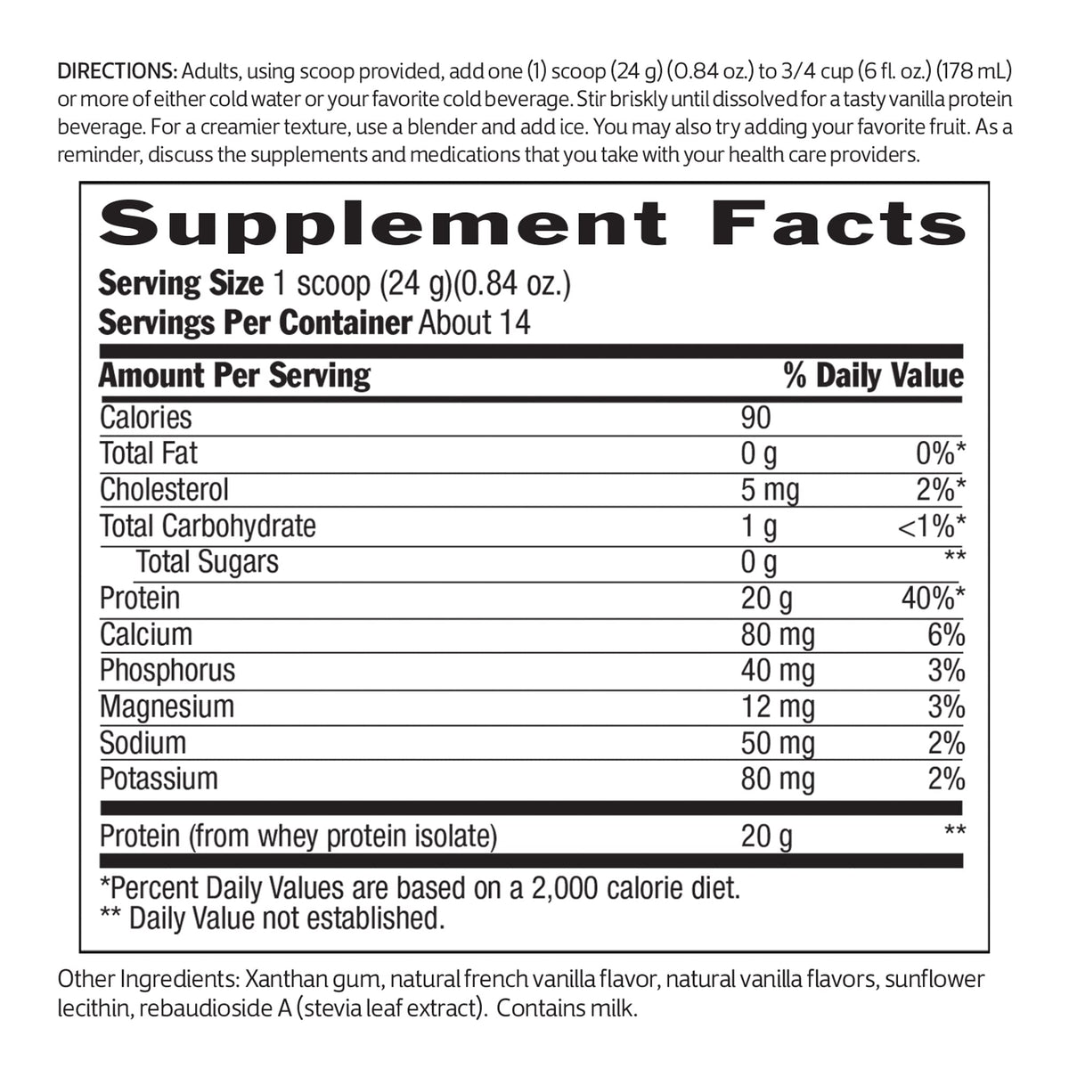Biochem 100% Whey Sugar-Free Vanilla 20g, 11.8oz, Certified Vegetarian, Certified Gluten BiochemBuy Supplements Australia