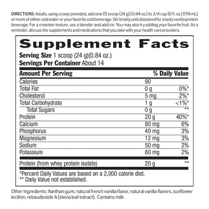Biochem 100% Whey Sugar-Free Vanilla 20g, 11.8oz, Certified Vegetarian, Certified Gluten BiochemBuy Supplements Australia