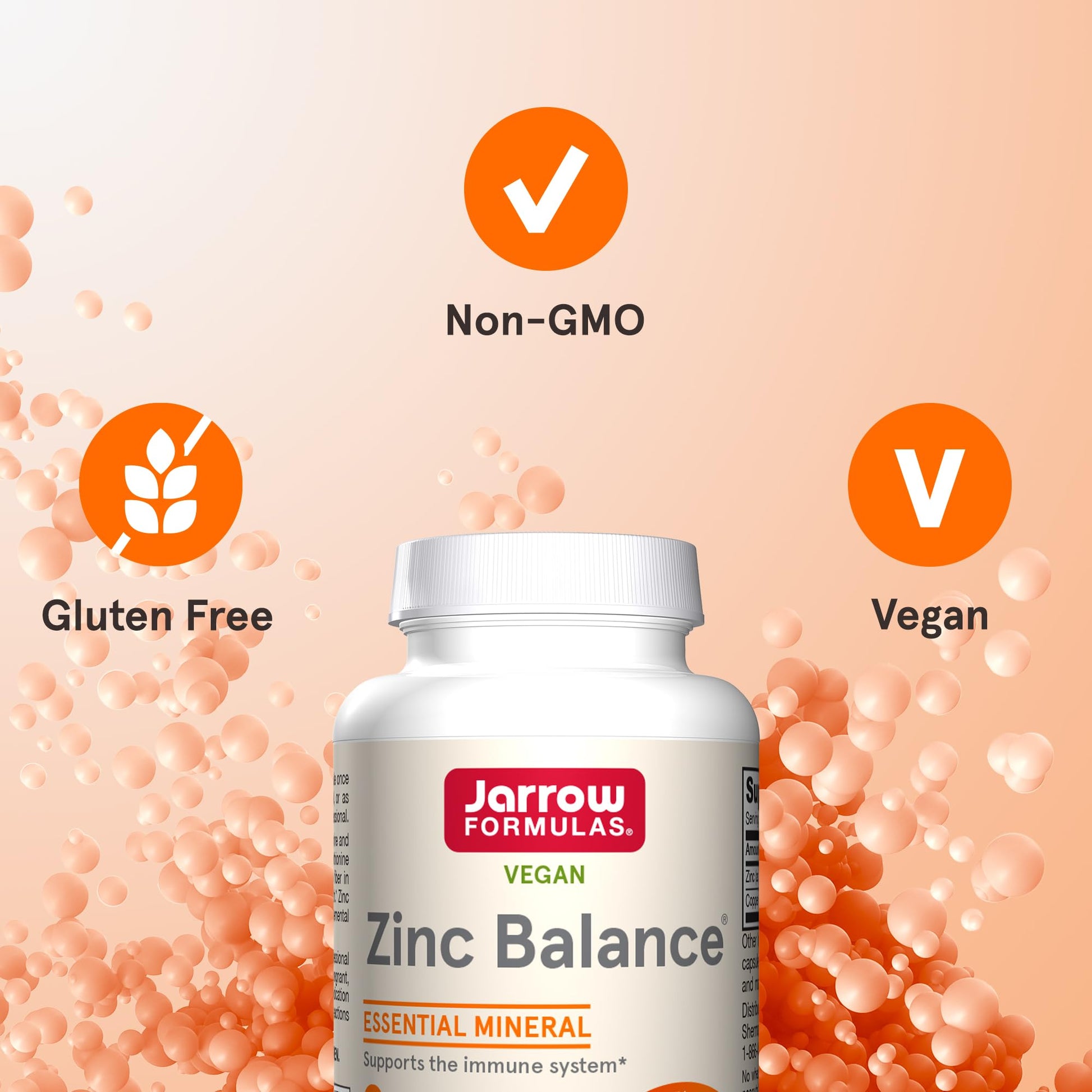 Jarrow Formulas Zinc Balance 15 mg - 100 Servings (Veggie Caps) - Zinc with Copper - Essential Minerals for Immune System Support - Immune Support Supplement - Gluten Free Copper Supplement, Vegan Jarrow FormulasBuy Supplements Australia