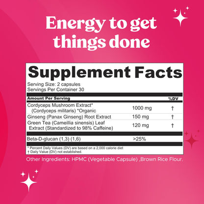 Fungiments Super Bouncy Mushroom Supplement – Cordyceps Focus Capsules for Adults – Natural Brain Boost, Green Tea Energy Vitamins Without jitters, Stamina for Women, Fatigue Support – 60 Count FungimentsBuy Supplements Australia