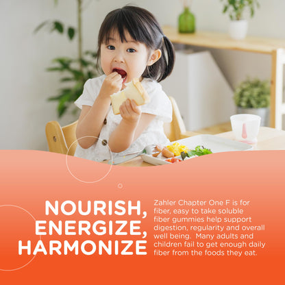 Zahler Chapter One Fiber Gummies - Soluble Fiber for Digestive Health Support - Flavored Gummies for Kids - Natural Chicory Root - Kosher, Dairy-Free,