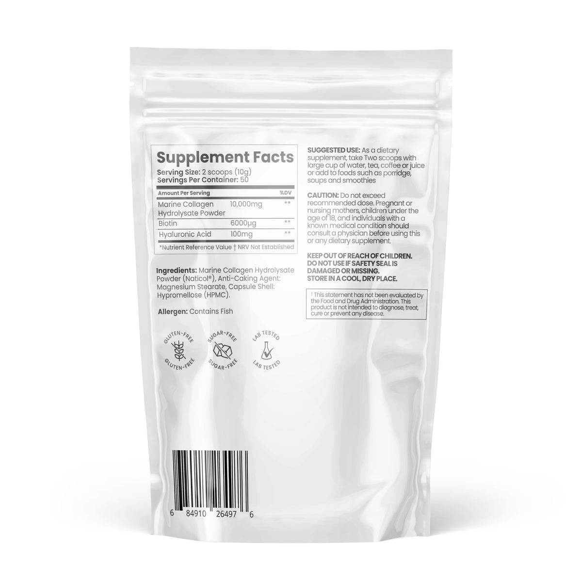 Collagen Powder for Women with Added Biotin and Hyaluronic Acid, Colageno for Women LidoqueBuy Supplements Australia