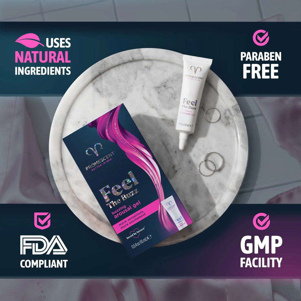 Promescent Buzzing Gel for Women – Arousal Enhancing Intimate Lubricant, Non-Sticky & Long-Lasting, Personal Lube for Increased Heightened Feeling, 75 Uses (15ml) Promescent buy supplements Au