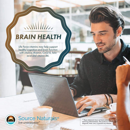 Source Naturals Life Force Multiple Iron Free Daily Multivitamin High Potency Essential Vitamins, Minerals, Antioxidants & Nutrients - Energy & Immune Boost* - 60 Capsules Source Naturals buy supplements Au