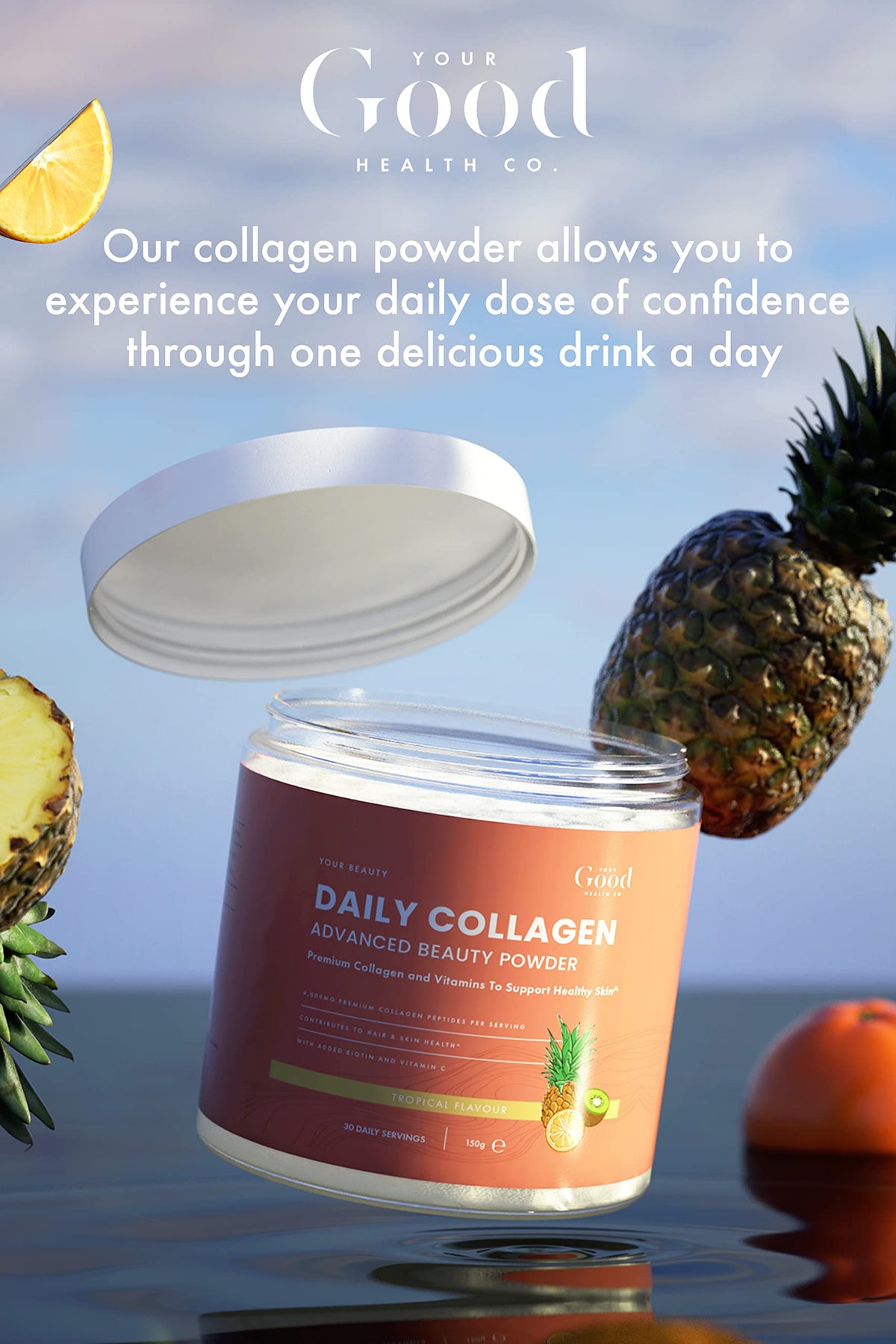 Your Good Health Co. – Your Beauty Premium Collagen Powder, Tropical | 150g Your Good Health Co.Buy Supplements Australia