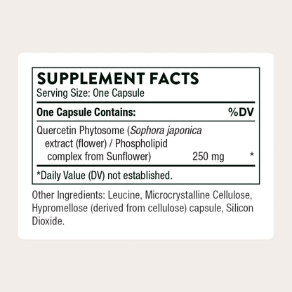 THORNE - Quercetin Phytosome - Exclusive Phytosome Complex for Immune Health, Respiratory Support & Seasonal Allergy Relief* - 60 Servings THORNEBuy Supplements Australia