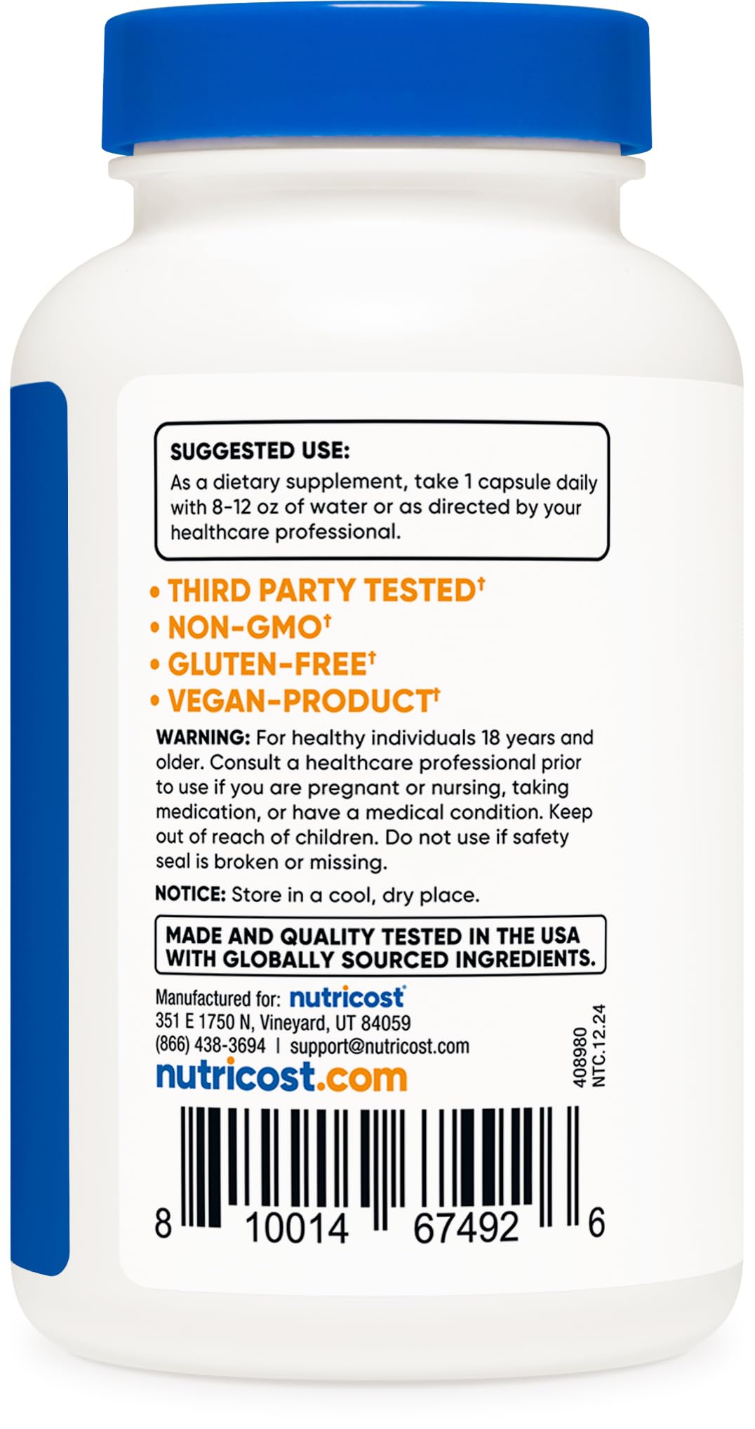 Nutricost Mushroom Complex Supplement, 120 Capsules - 10 Mushroom Blend (with Reishi, Maitake, Shiitake, Lion's Mane, and More) - Non-GMO and Gluten Free NutricostBuy Supplements Australia