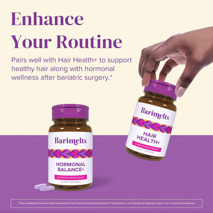 BariMelts Hormonal Balance+ for GLP-1 Users and Bariatric Patients - DIM, NAC & Chasteberry Supports Hormone Balance for Women - 60 Smooth-Coated Caplets (1-Month Supply) BariMeltsBuy Supplements Australia