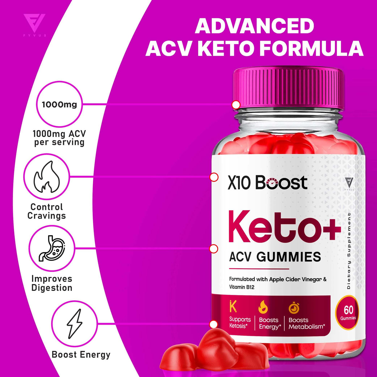 X10 Boost Keto ACV Gummies, X10 Keto Boost Gummies Advanced X10boost, X 10 Keto FyvusBuy Supplements Australia