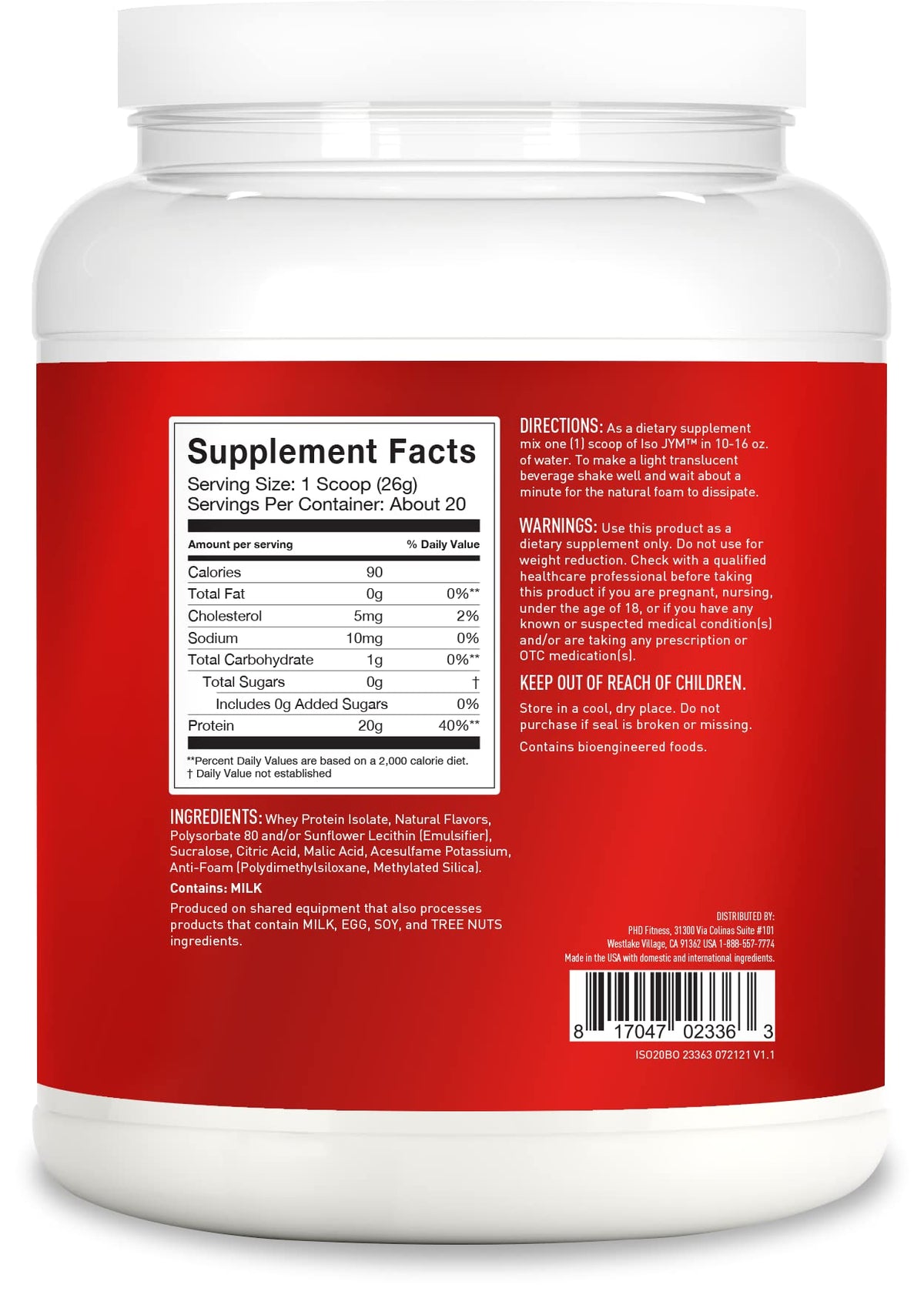 ISO JYM 20 Servings - Bombsicle JYM Supplement ScienceBuy Supplements Australia