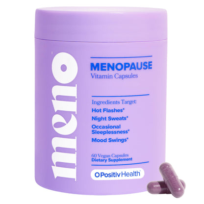 O Positiv MENO Vitamins for Menopause - Hormone-Free Menopause Supplement for Women - Black Cohosh & Ashwagandha KSM-66 - Helps Relieve Hot Flashes, Night Sweats, Mood Swings - 30 Servings (Pack of 1) O PositivBuy Supplements Australia