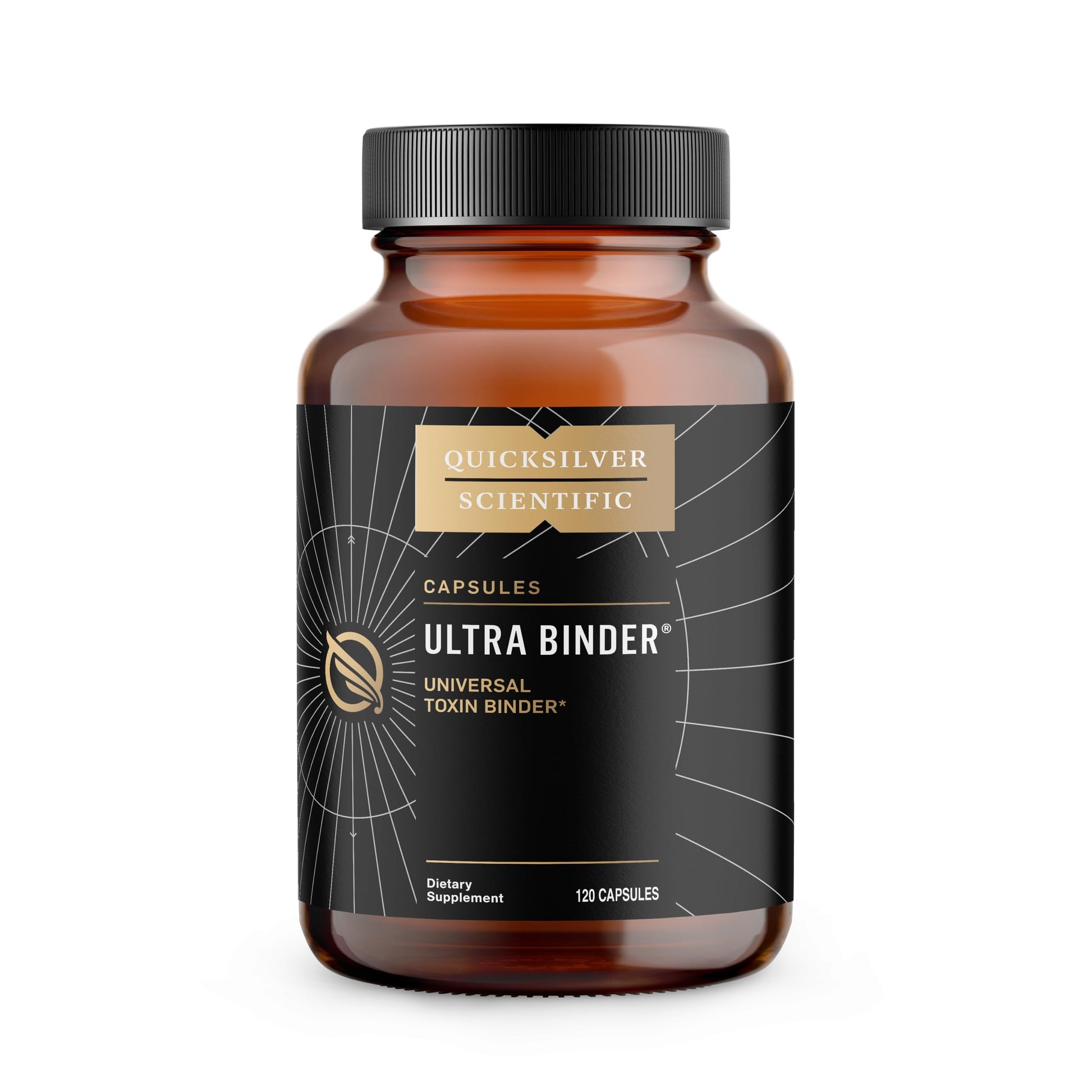 Quicksilver Scientific Ultra Binder - Multi Toxin Binder with Bentonite Clay Powder, Zeolite Detox & Charcoal - Supplement for Gut Support & The Body's Toxin Removal Process (120 Capsules) Quicksilver ScientificBuy Supplements Australia
