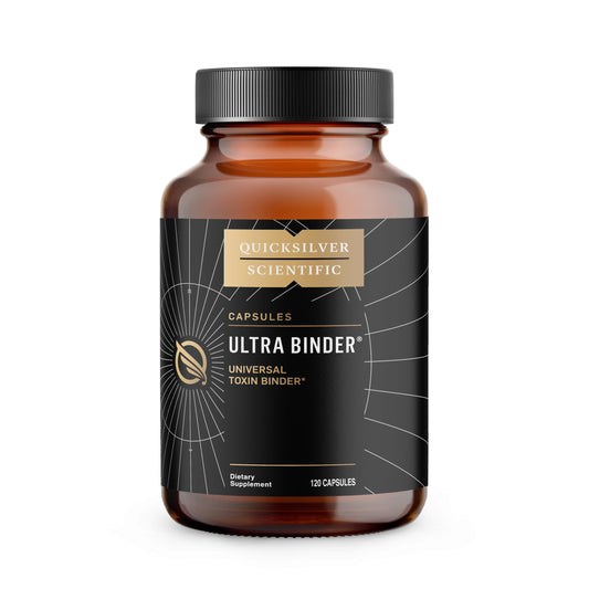 Quicksilver Scientific Ultra Binder - Multi Toxin Binder with Bentonite Clay Powder, Zeolite Detox & Charcoal - Supplement for Gut Support & The Body's Toxin Removal Process (120 Capsules) Quicksilver ScientificBuy Supplements Australia