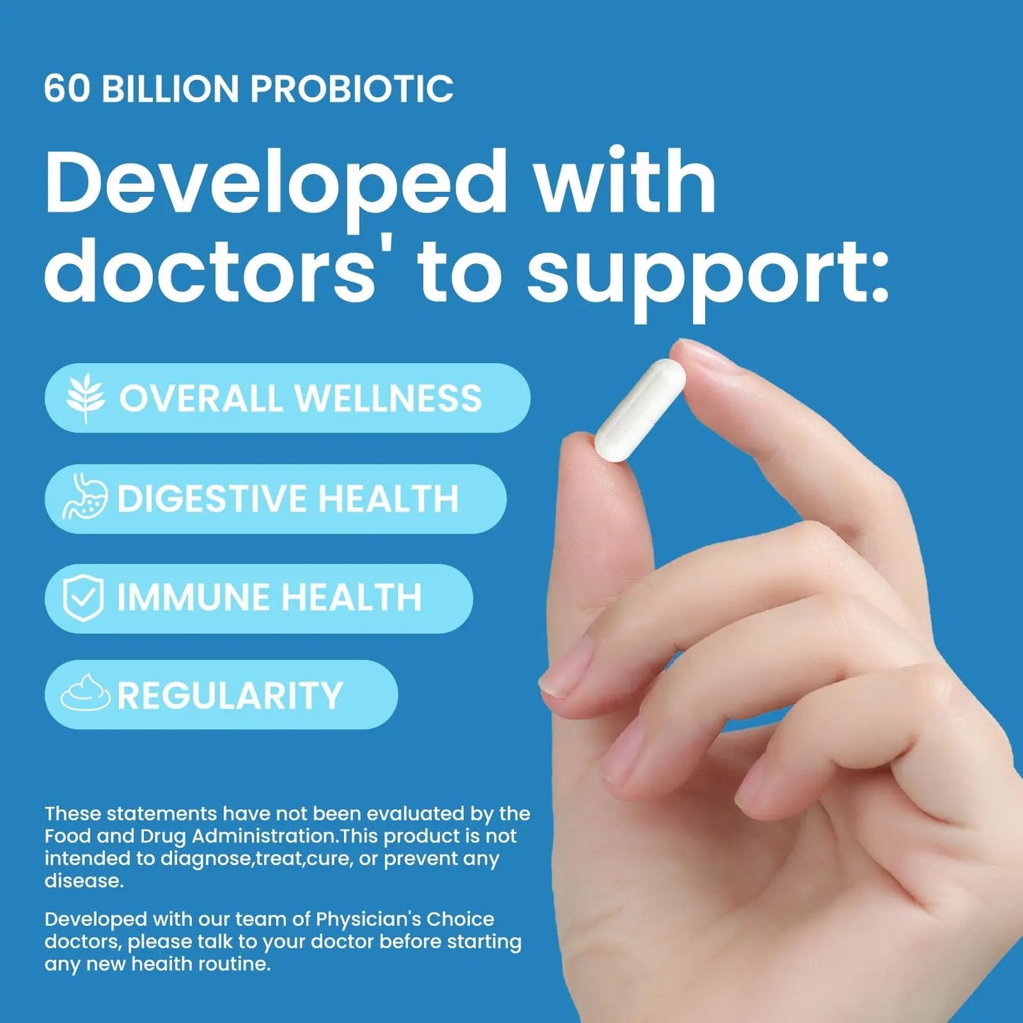 LOUDSAY Probiotics 60 Billion CFU - 10 Strains - Immune, Digestive & Gut Health - Supports Occasional Constipation, Diarrhea, Gas & Bloating - for Women & Men - 60 ct LOUDSAYBuy Supplements Australia