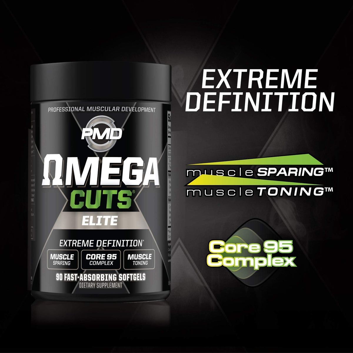 PMD Sports Ultra Pump Fuel Insanity - Pre Workout - Strawberry Slam (30 Servings) Sports Omega Cuts Elite Thermogenic Fat Burner (90 Softgels