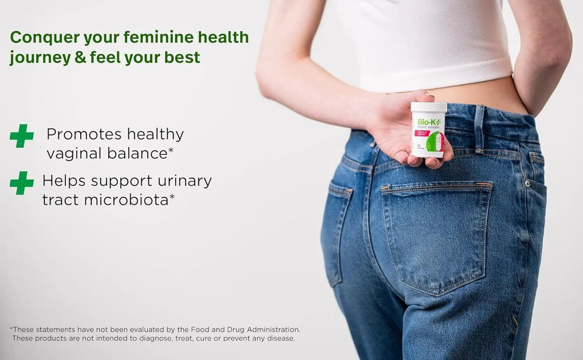Bio-K+ Probiotic for Women support for Vaginal & Urinary Tract Health, Probiotic Supplement with 2 Billion CFU 2 Strains, Vegan, Shelf-Stable – 30 Capsules Bio-K PlusBuy Supplements Australia