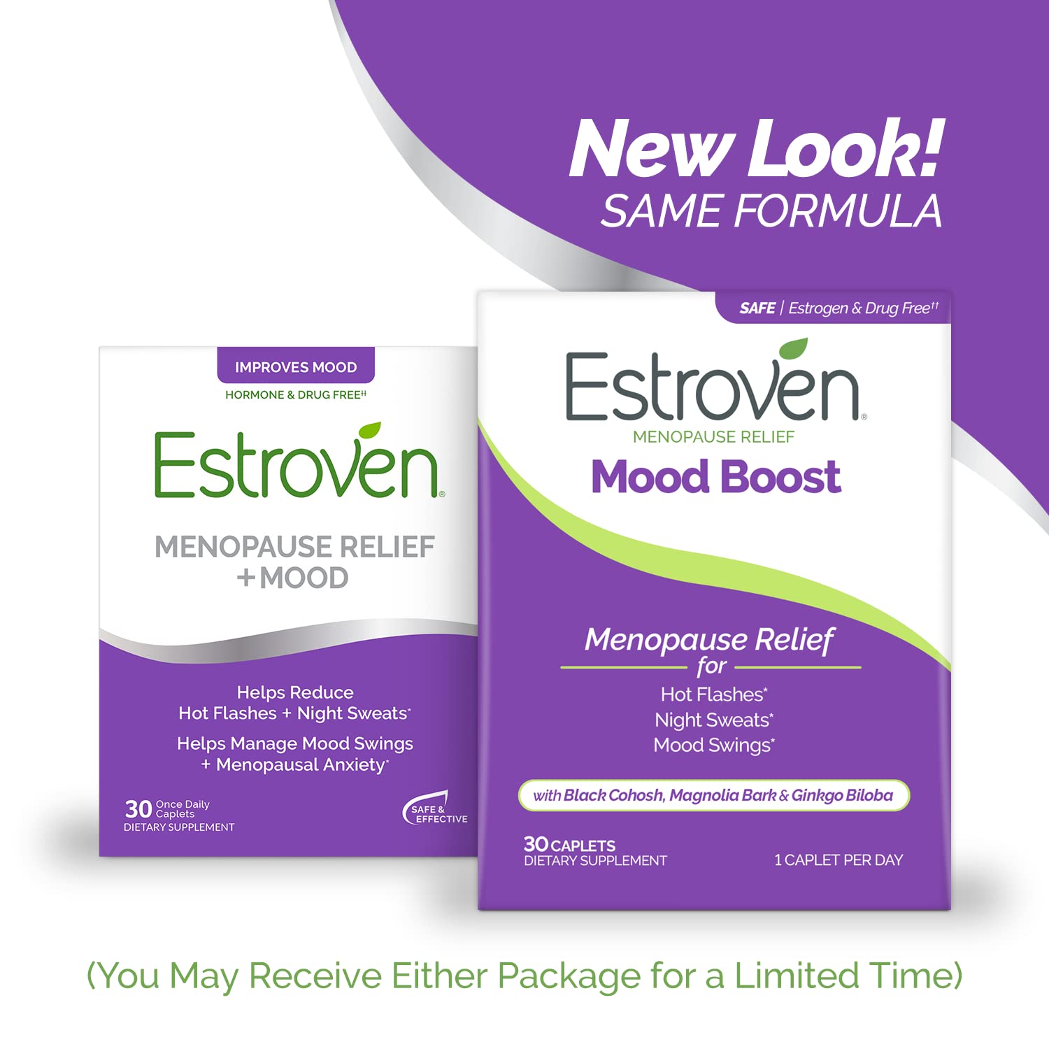Estroven Mood Boost for Menopause Relief, Helps Reduce Hot Flashes & Night Sweats, Helps Manage Mood Swings, 30 Count EstrovenBuy Supplements Australia