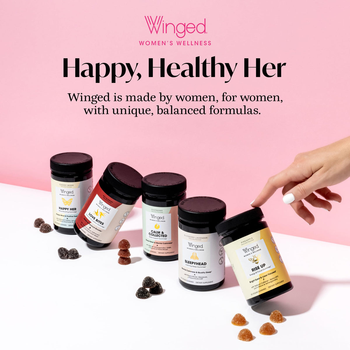 Winged Wellness Hot Momma Menopause Supplements for Women - Hormone-Free Menopause Relief Support for Hot Flashes & Night Sweats with Chaste Tree Berry, Multivitamins & Shatavari - 60 Vegan Capsules Winged WellnessBuy Supplements Australia