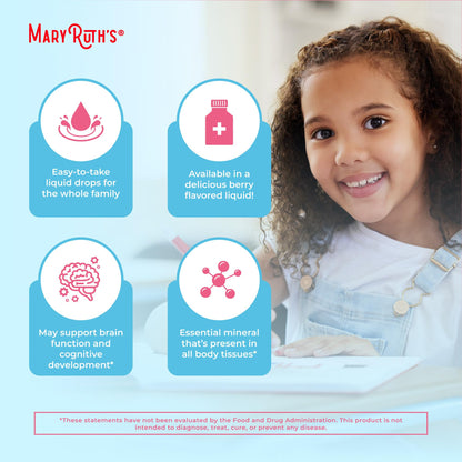 MaryRuth Organics Zinc Supplement for Immune Support, Immune Support Supplement for Kids, Ages 4-13, Zinc Sulfate, Vegan, USDA Organic, Glycerin Based, 2 Fl Oz MARYRUTH'SBuy Supplements Australia