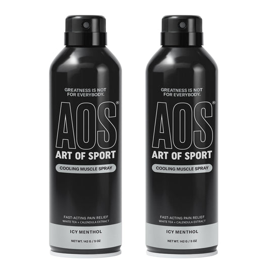 Art of Sport Muscle Relief Spray for Men – Cooling Menthol Pain Relief for Sore Muscles & Joints – Back, Neck, Knee, Shoulder, Hip – Fast-Acting Body Spray – Made for Athletes – 5 fl oz (2-Pack) Art of SportBuy Supplements Australia