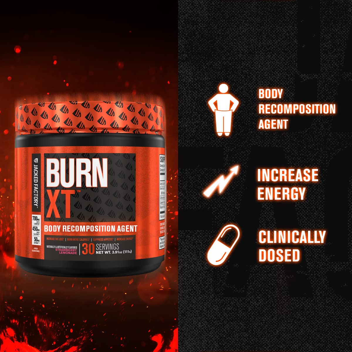 Jacked Factory Burn-XT Powder for Men & Women - Improve Focus & Increase Energy Jacked FactoryBuy Supplements Australia