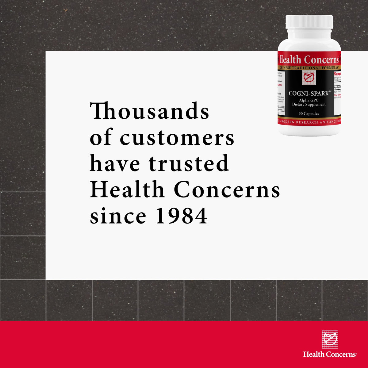 Health Concerns Cogni-Spark – Brain Support for Memory, Focus, and Mental Clarity – Alpha-GPC Choline Supplement for Cognition, Nerve Function & Longevity