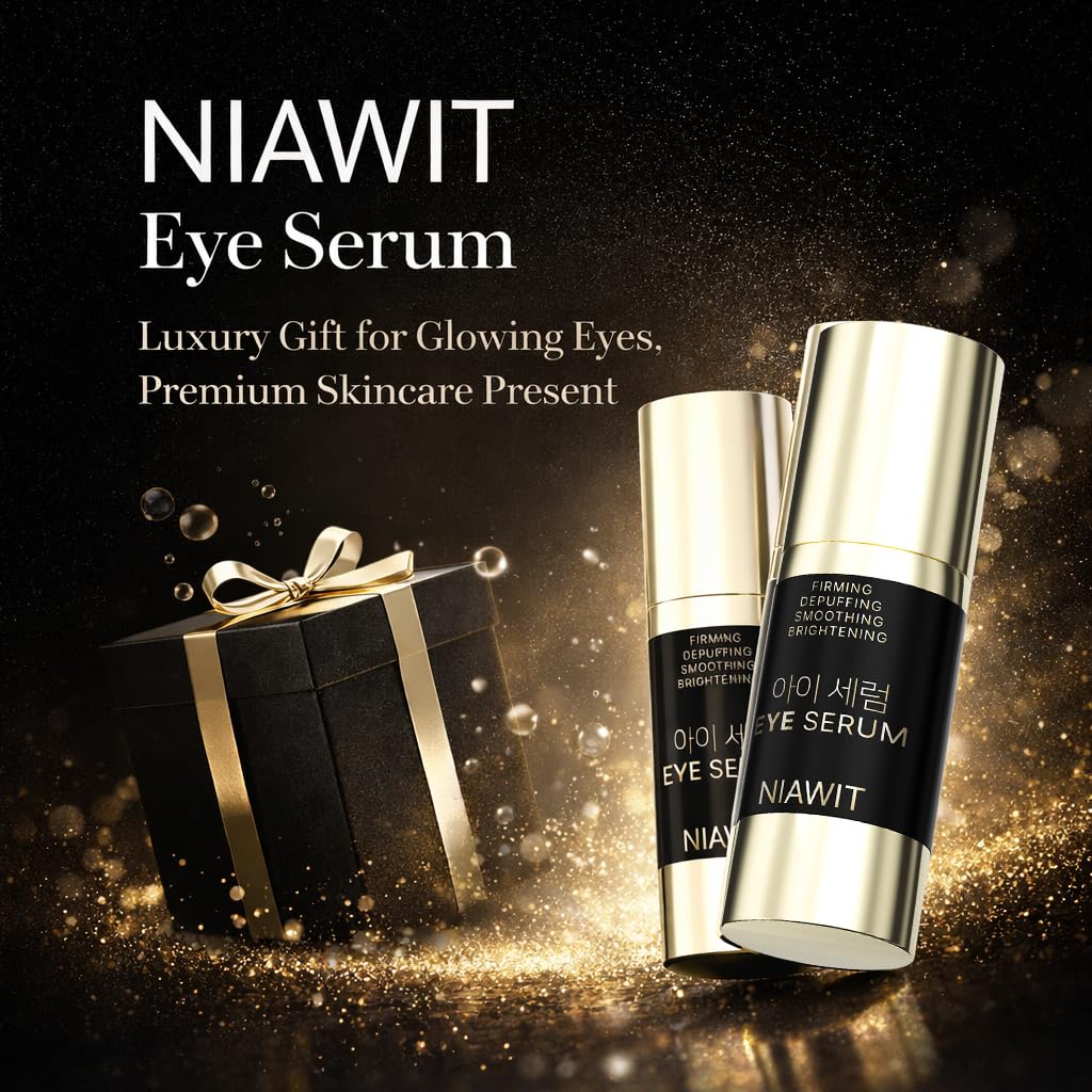 NIAWIT Eye Serum – Anti-Fatigue Eye Care for Dark Circles, Puffiness & Fine Lines with Niacinamide, Peptides & Caffeine – Gentle Clean Beautiful for Daily Use Around the Delicate Eye Area NIAWIT buy supplements Au