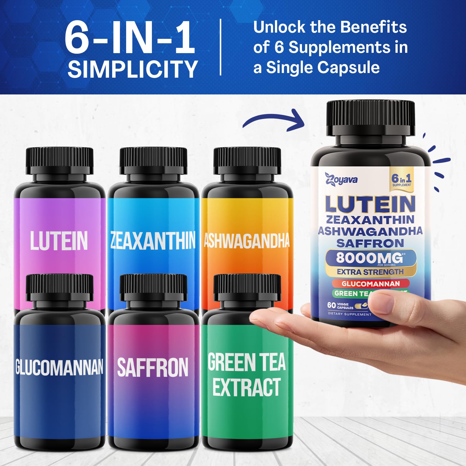 Zoyava Sea Moss 16-in-1 and Lutein 6-in-1 Bundle ZoyavaBuy Supplements Australia