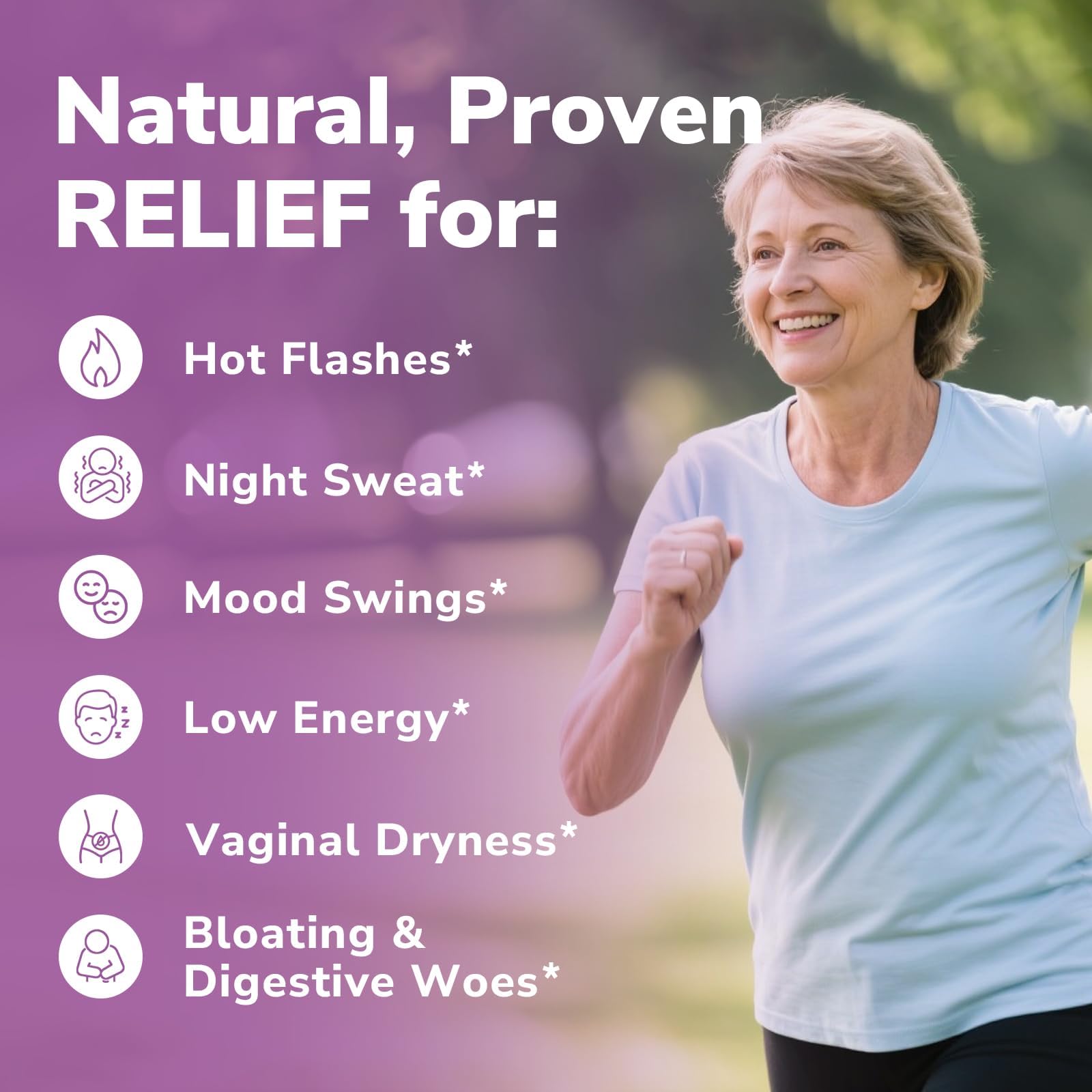 Vitalibre Menopause Probiotics for Women 70 Billion CFU, 12 Targeted Strains, Organic Prebiotics, Black Cohosh Resveratrol Red Clover Chasteberry Dong Quai, Hot Flash Night Sweat+, No Estrogen, 30 Ct VitalibreBuy Supplements Australia