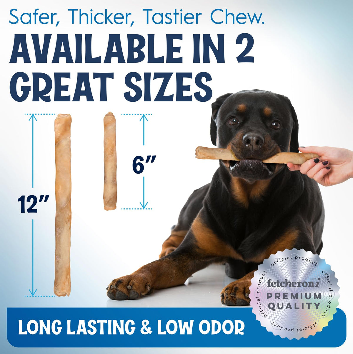 FETCHERONI 6" Collagen Sticks for Dogs – Low Odor Long-Lasting Bully Stick & Rawhide Alternative, Single Ingredient Beef Bone, High Protein Dental Treat, Vet Approved, Improves Joint Health – 20 Pack FETCHERONIBuy Supplements Australia
