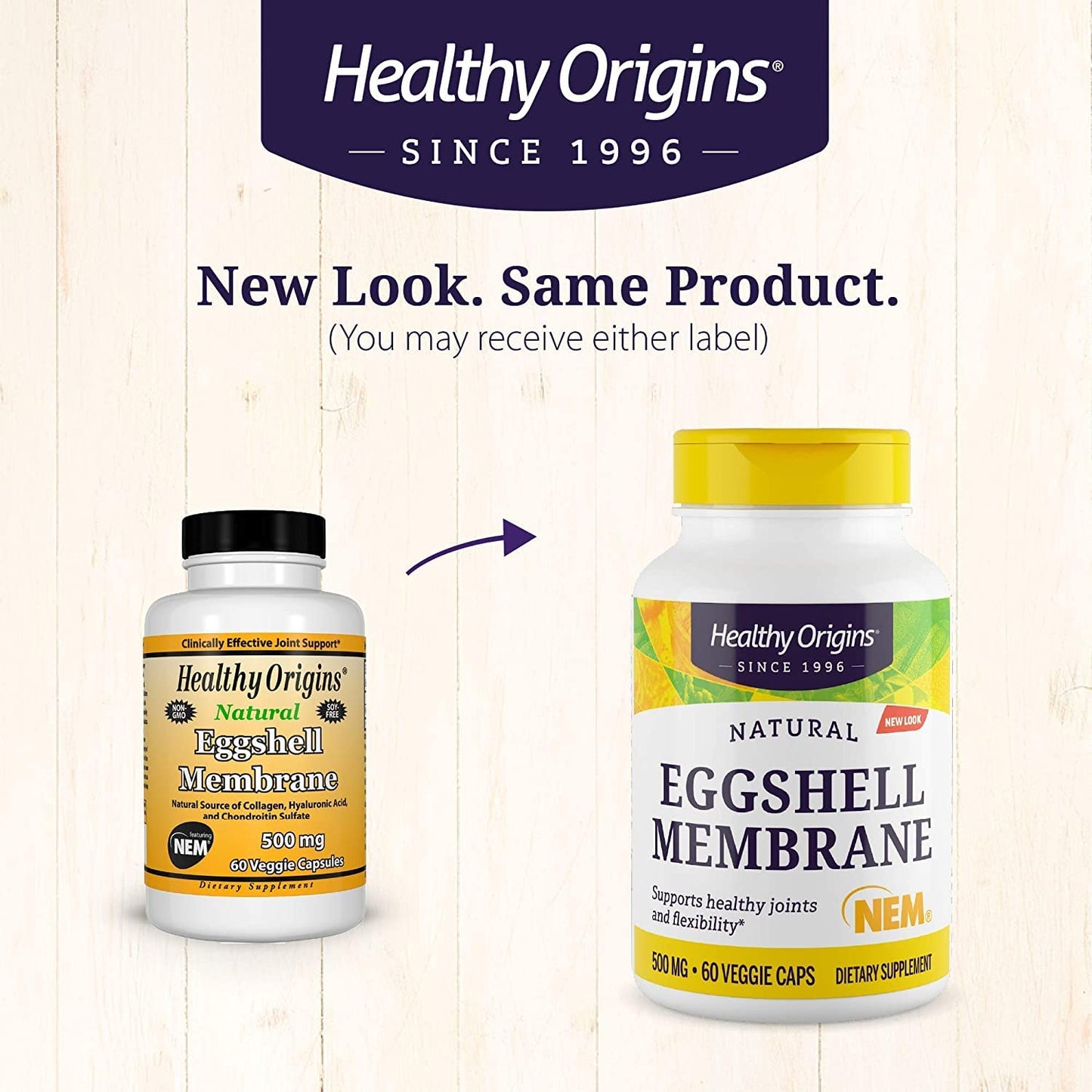 Healthy Origins Eggshell Membrane (NEM), 500 mg - Natural Collagen and Joint Support Healthy OriginsBuy Supplements Australia