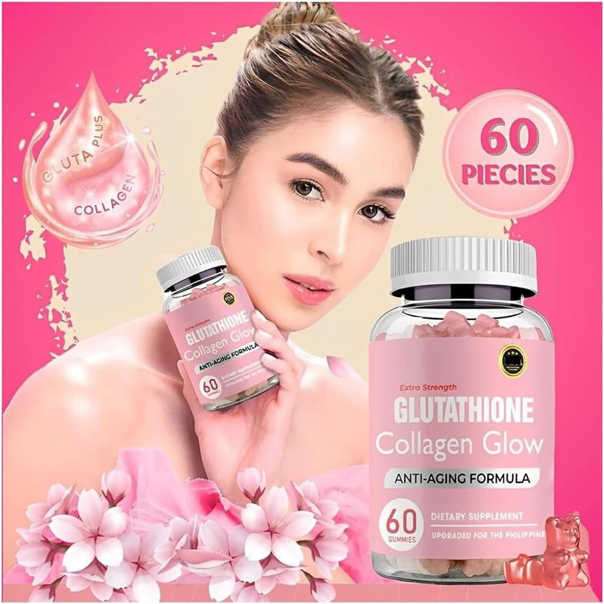 Caduola Glutathione Collagen Glow Gummies, Glutathione Collagen Glow Gummies for Dark Spot CaduolaBuy Supplements Australia
