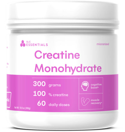 SLC Essentials Creatine Monohydrate Powder | 100% Pure Micronized Creavitalis® | German-Made | Unflavored, No Fillers | Supports Muscle Strength, Recovery, & Cognitive Energy | 5g Servings SLC EssentialsBuy Supplements Australia