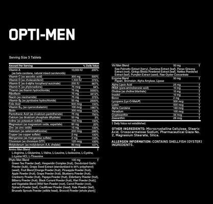Optimum Nutrition Opti-Men Daily Multivitamin Supplement, 90 Count Optimum Nutrition