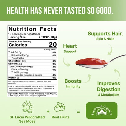 EverSmith Organics - Wildcrafted Irish Sea Moss Gel | Made in USA | Rich in Vitamins EverSmith OrganicsBuy Supplements Australia