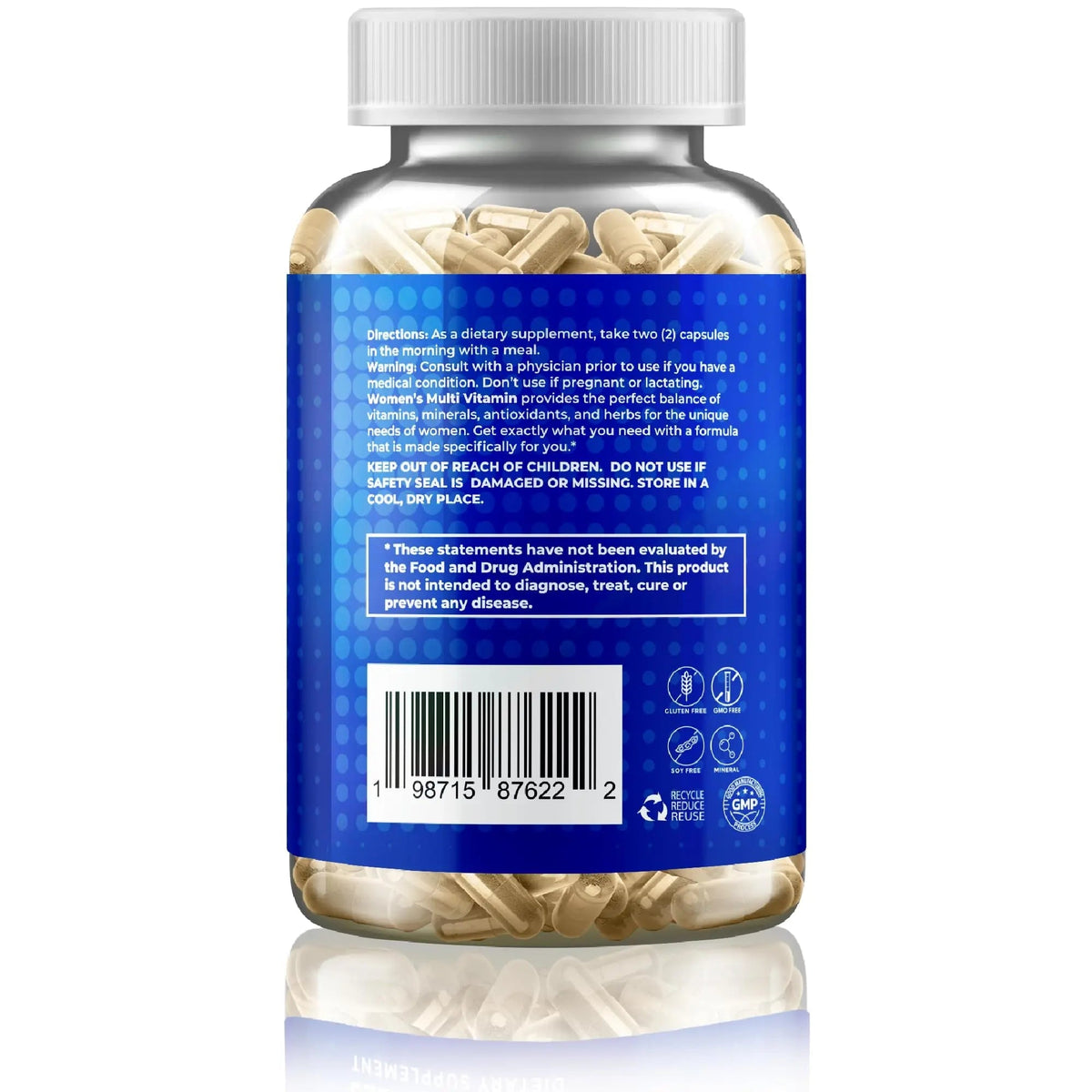 Gusevit 37-in-1 Women's Multivitamin for Immune & Stress Support, Energy Booster, Bone & Skin Health & Hair Growth | Gusevit