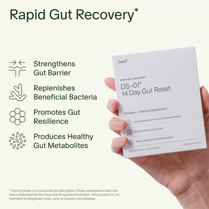 Seed 14 Day Gut Reset - Prebiotic and Probiotic for Women & Men - Digestive Health, Gut Health, Rapid Gut Recovery, Bloating & Constipation Relief - Vegan & Shelf-Stable - 28 Capsules (14-Day Supply) Visit the Seed StoreBuy Supplements Australia