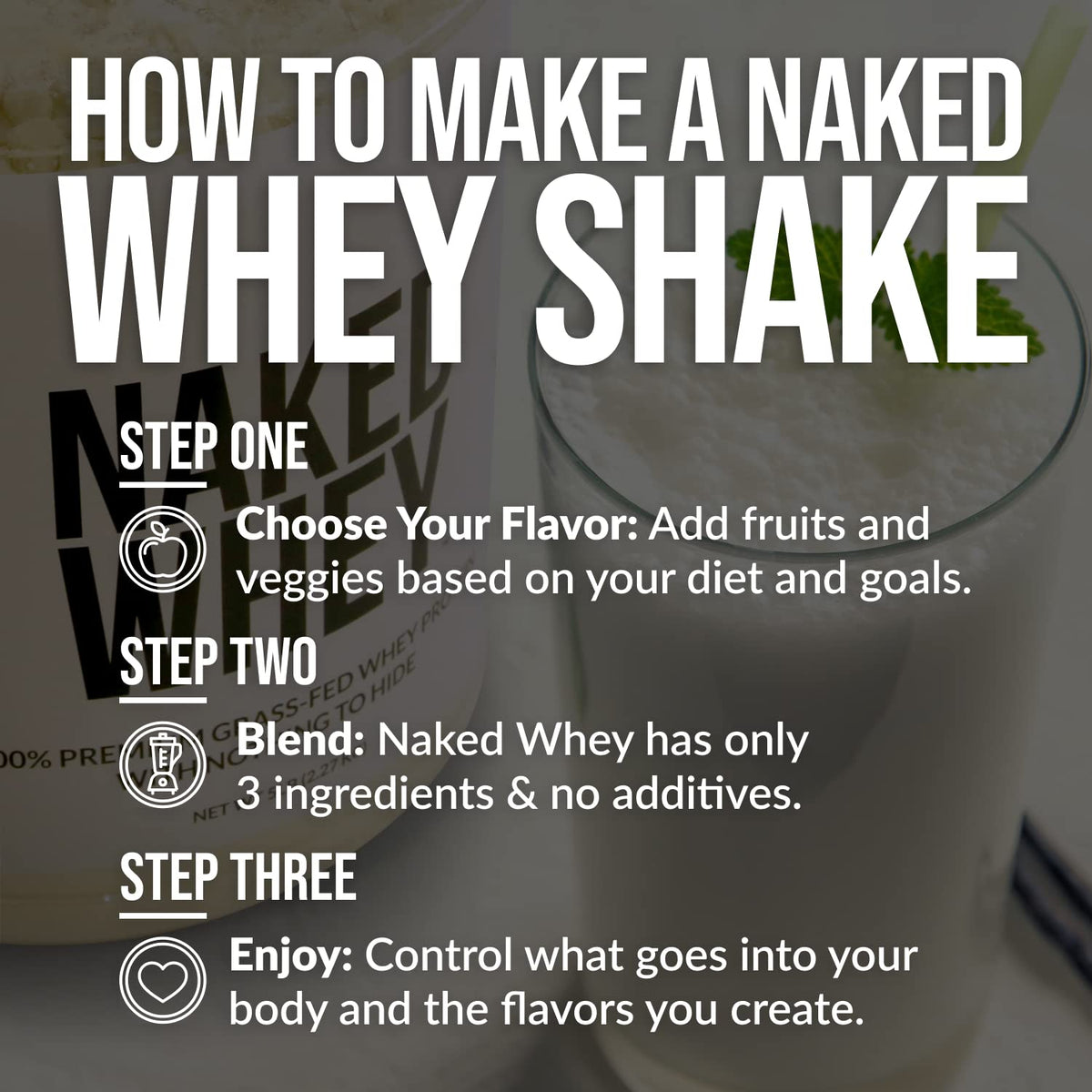 NAKED Nutrition Whey Vanilla Protein - All Natural Grass Fed Whey Protein Powder NAKEDBuy Supplements Australia