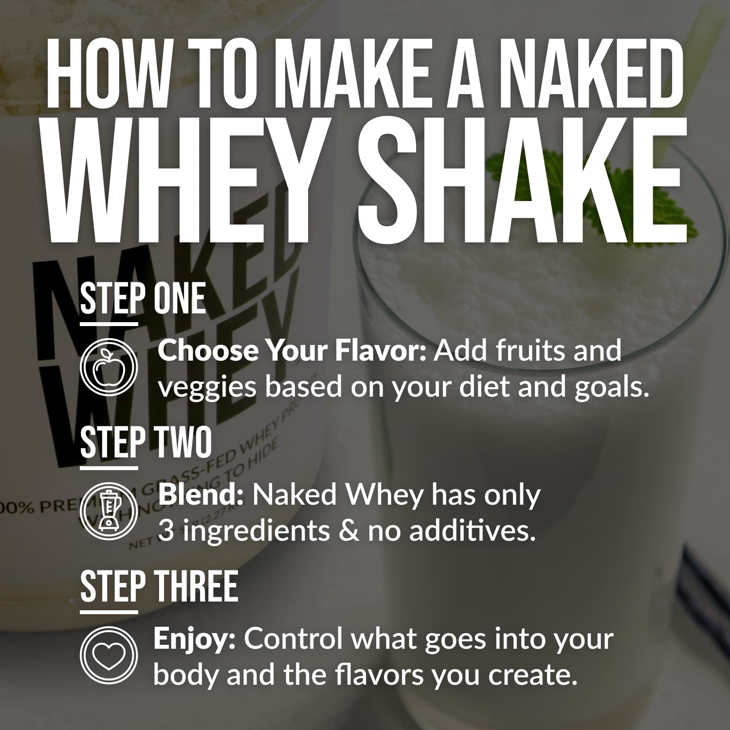 NAKED Nutrition Whey Vanilla Protein - All Natural Grass Fed Whey Protein Powder NAKEDBuy Supplements Australia