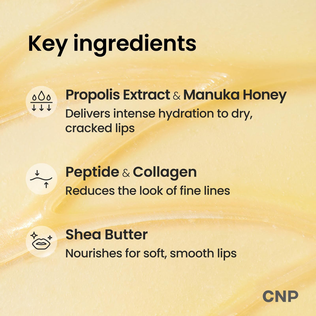 CNP Honey Lip Butter - Propolis Lipcerin™ 01 Original, Hydrating Overnight Manuka Lip Balm & Mask