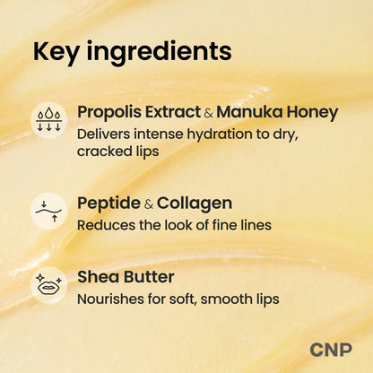 CNP Honey Lip Butter - Propolis Lipcerin™ 01 Original, Hydrating Overnight Manuka Lip Balm & Mask