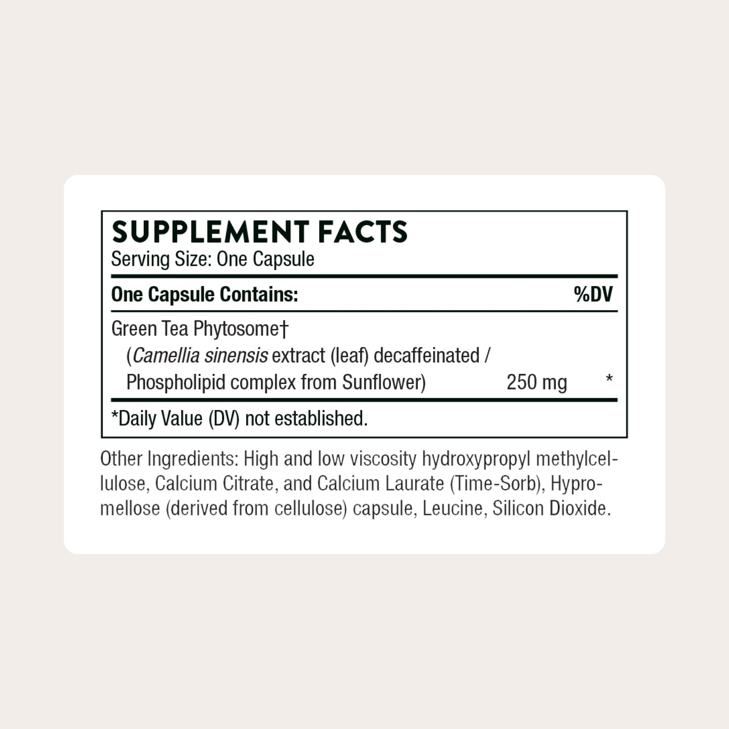 THORNE - Green Tea Phytosome - Provides Antioxidant Support, Liver Protection & Thermogenesis and Metabolic Benefits* - Caffeine-Free - Third-Party Certified - Gluten, Dairy & Soy-Free - 60 Capsules THORNE buy supplements Au