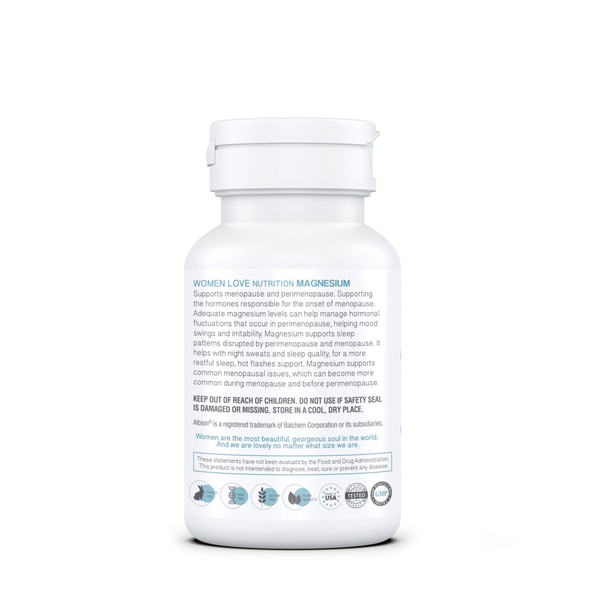 WOMEN LOVE NUTRITION, Magnesium for Women, Menopause & Peromenopause (90 Capsules) WOMEN LOVE NUTRITIONBuy Supplements Australia